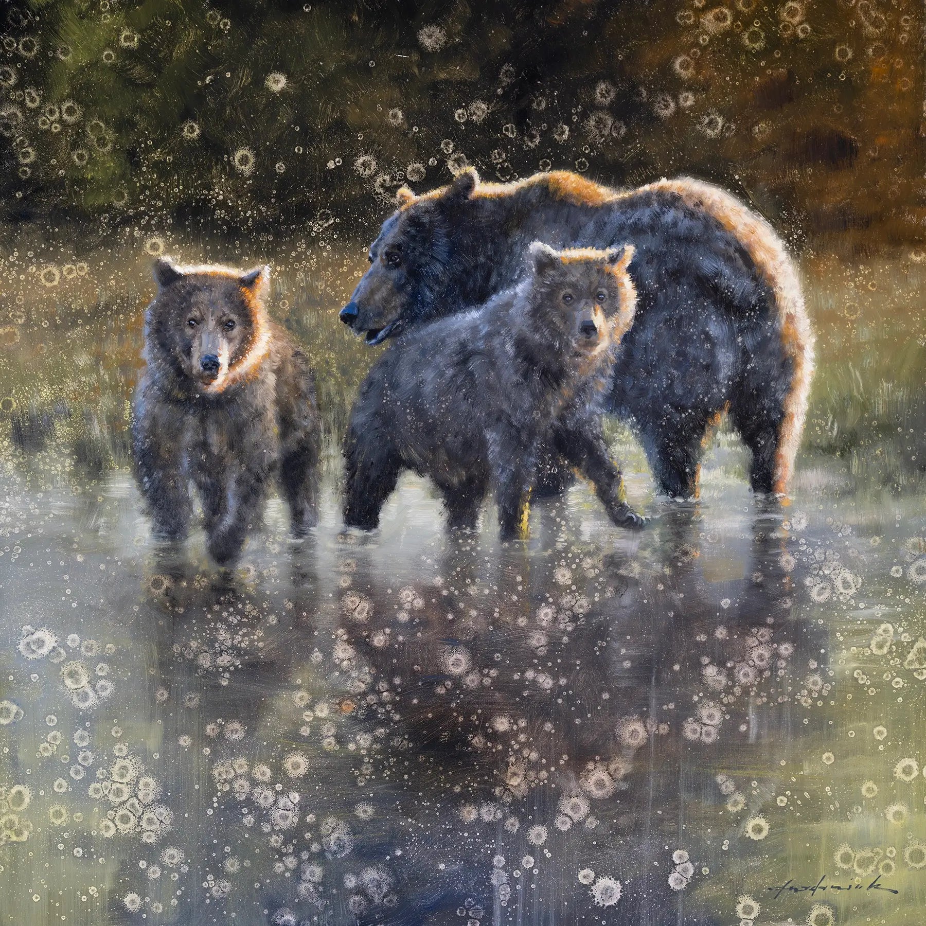 Sunset Fishing Lesson Artist Proof