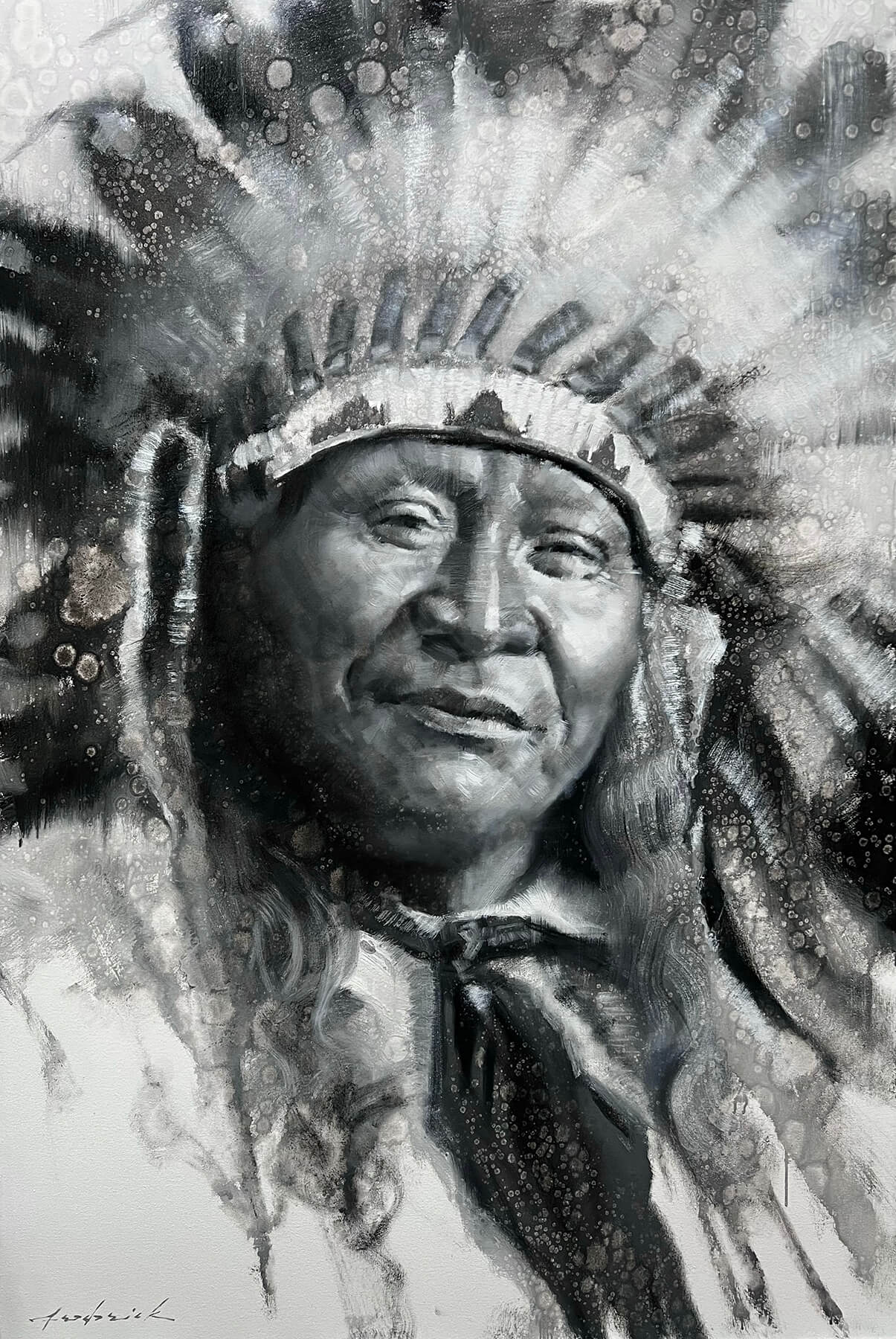 Yellow Calf Arapaho Native American Man Portrait